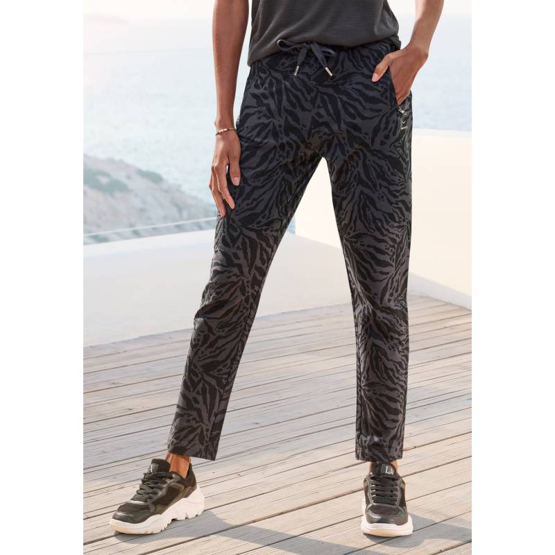 VENICE BEACH Sweathose Damen anthrazit-schwarz bedruckt Gr.44 von VENICE BEACH