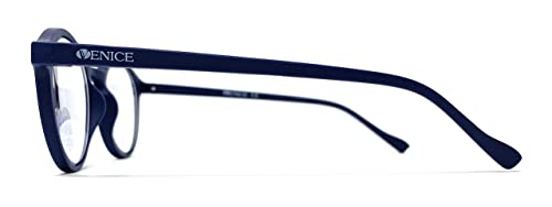 Blaulichtfilter brille anti Blaulicht. Computerbrille Gaming Professional, Blue Light, Für herren damen brille Venice. Ohne Stärke, Anti Blaulicht von Smartphones, Laptop, Tablets (Lennon blau) von VENICE EYEWEAR OCCHIALI