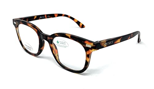 Neues Modell lesebrillen für herren damen Venice TOM Modernes Vintage+1,0 +1,5 +2,0 +2,5, 3,0,+3,5 (Demi, 2.00) von VENICE EYEWEAR OCCHIALI