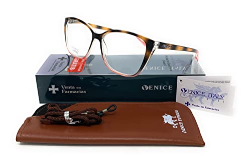 New Model Lesebrille, Presbyopie, müde Sicht, ultimative Mode für Damen, Venice Vision - Dioptrien: 1 bis 3,5 (+2,50, Demi Rosa) von VENICE EYEWEAR OCCHIALI