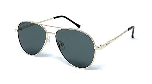 Venice polarisierte Sonnenbrille Aviateen - mit flachen Gläsern, modisch, 100 % UV400 Schutz, Goldfarben / Grün von VENICE EYEWEAR OCCHIALI