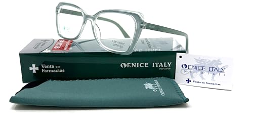 Venize Sarandon Lesebrille, für Damen, Alterssichtigkeit, sehr modisch und modern, Dioptrien: 1 bis 3,5, grün, +2.50 von VENICE EYEWEAR OCCHIALI