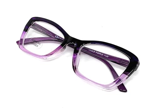 lesebrillen für damen Venice CAT Brillen Hochwertig Modernes Vintage (1,50, Lila) von VENICE EYEWEAR OCCHIALI