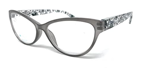 lesebrillen für damen Venice LAURENT Brillen Hochwertig Modernes Vintage +1,0 +1,5 +2,0 +2,5, 3,0,+3,5 (Grau, 1.5, diopters) von VENICE EYEWEAR OCCHIALI