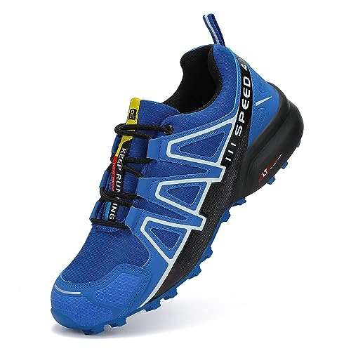 VENROXX Traillaufschuhe Herren Trailrunning Schuhe Wanderschuhe Atmungsaktiv Leicht Laufschuhe Sportschuhe rutschfeste Outdoor Trekkingschuhe, Blau, 40 (CN 41) von VENROXX