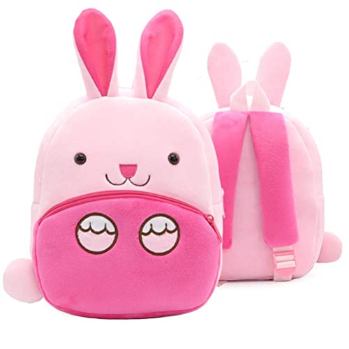 VENSUL Rucksack für Kleinkinder, Kindergartenrucksack, Plüsch Tier Rucksack Mini Cartoon Backpack, Kleinkind Schultasche für Baby Mädchen 2-5 Jahre von VENSUL