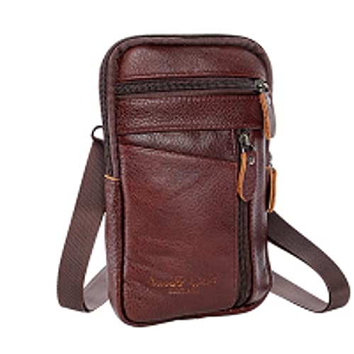 VENTDOUCE Leder Brust Schulter Gürtel Tasche - Wasserdicht und Langlebig Leder Taille Packs - Kleine Brust Schulter Crossbody Mehrzwecktasche von VENTDOUCE