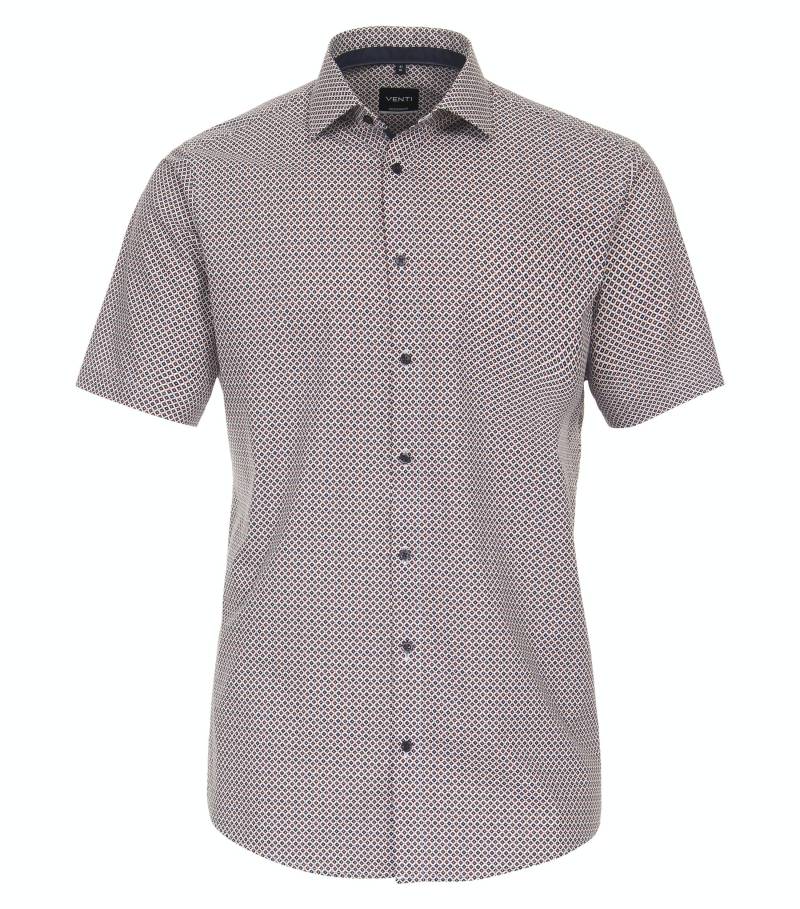 VENTI - Businesshemd Kurzarm rot - Gr. - 48 von VENTI