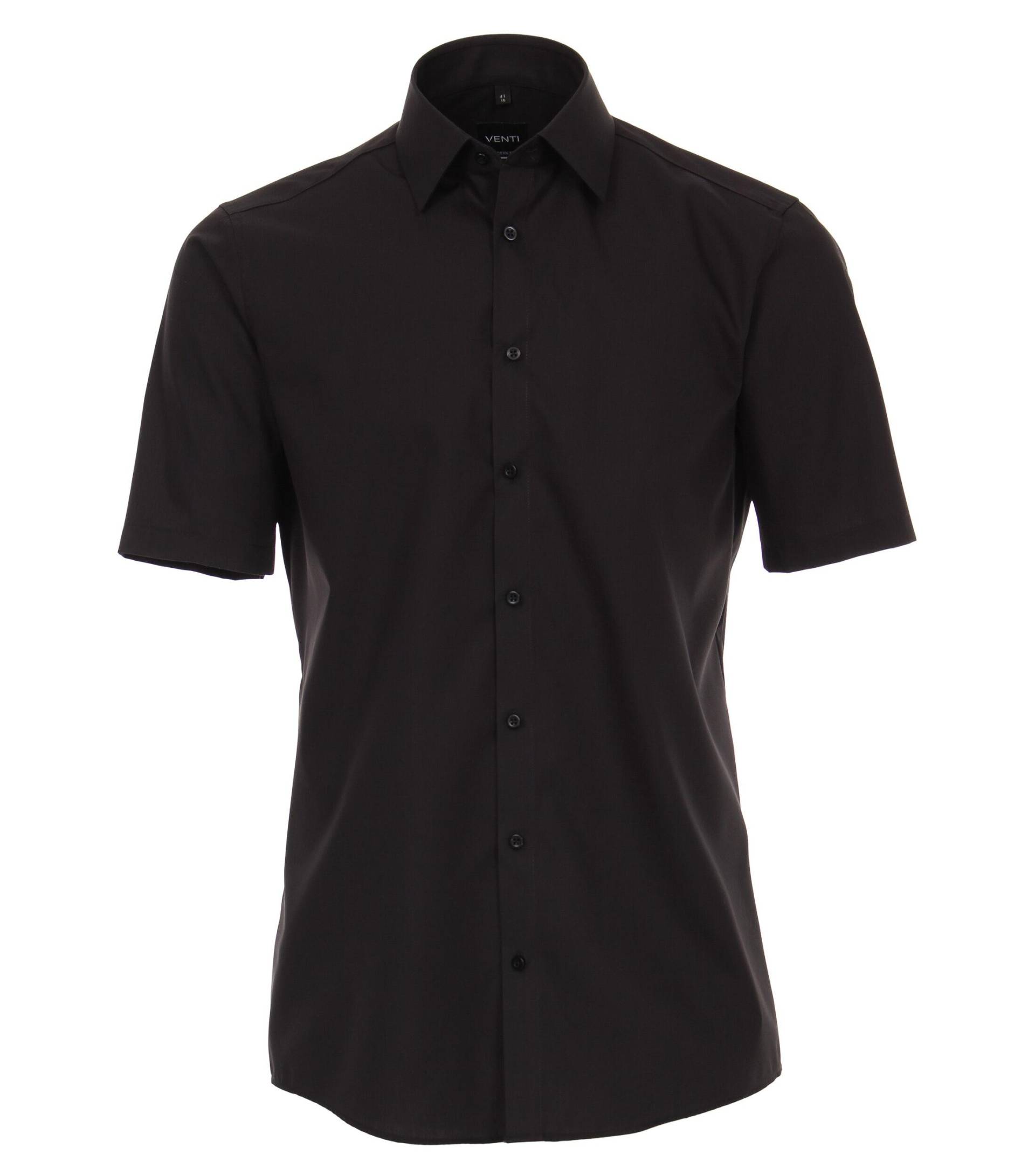 VENTI - Hemd Halbarm uninah 001620 schwarz - Gr. - 39 von VENTI