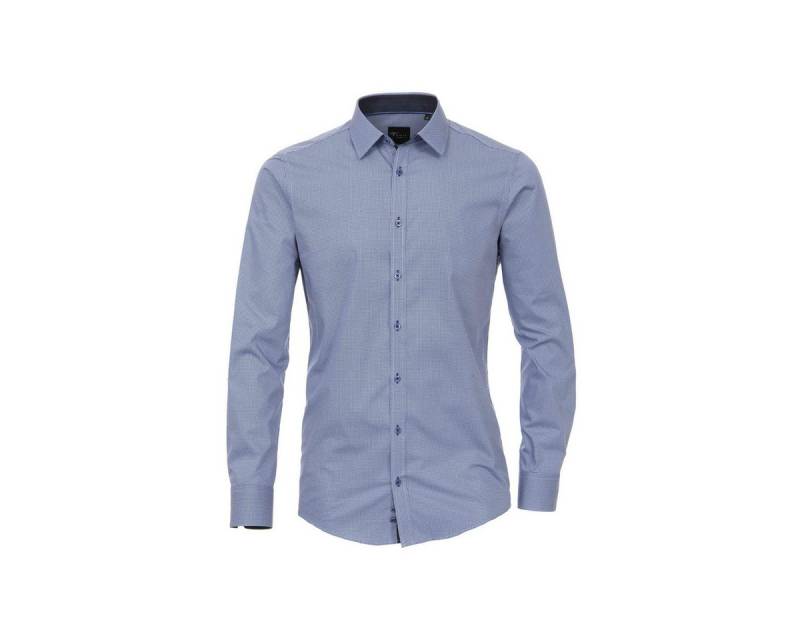 VENTI Langarmhemd hemd ’für Herren in blau’ (1-tlg) von VENTI