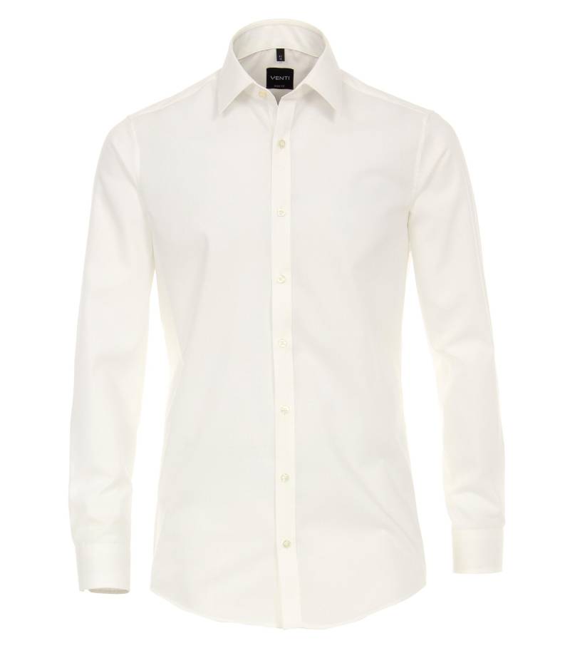 VENTI - Popeline Hemd uni 001420 weiss - Gr. - 41 von VENTI