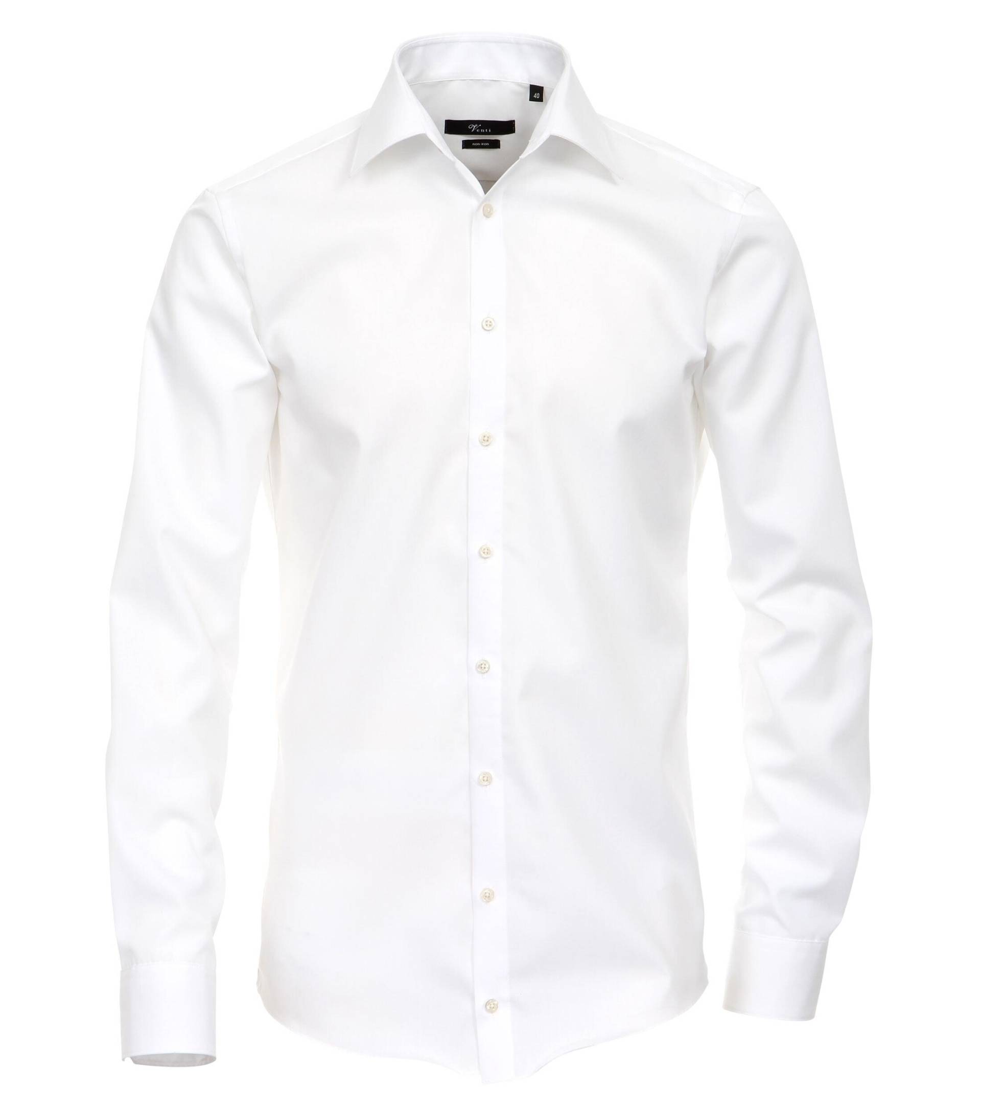 VENTI - Popeline Hemd unifarben extra langer Arm 69cm weiss - Gr. - 42 von VENTI