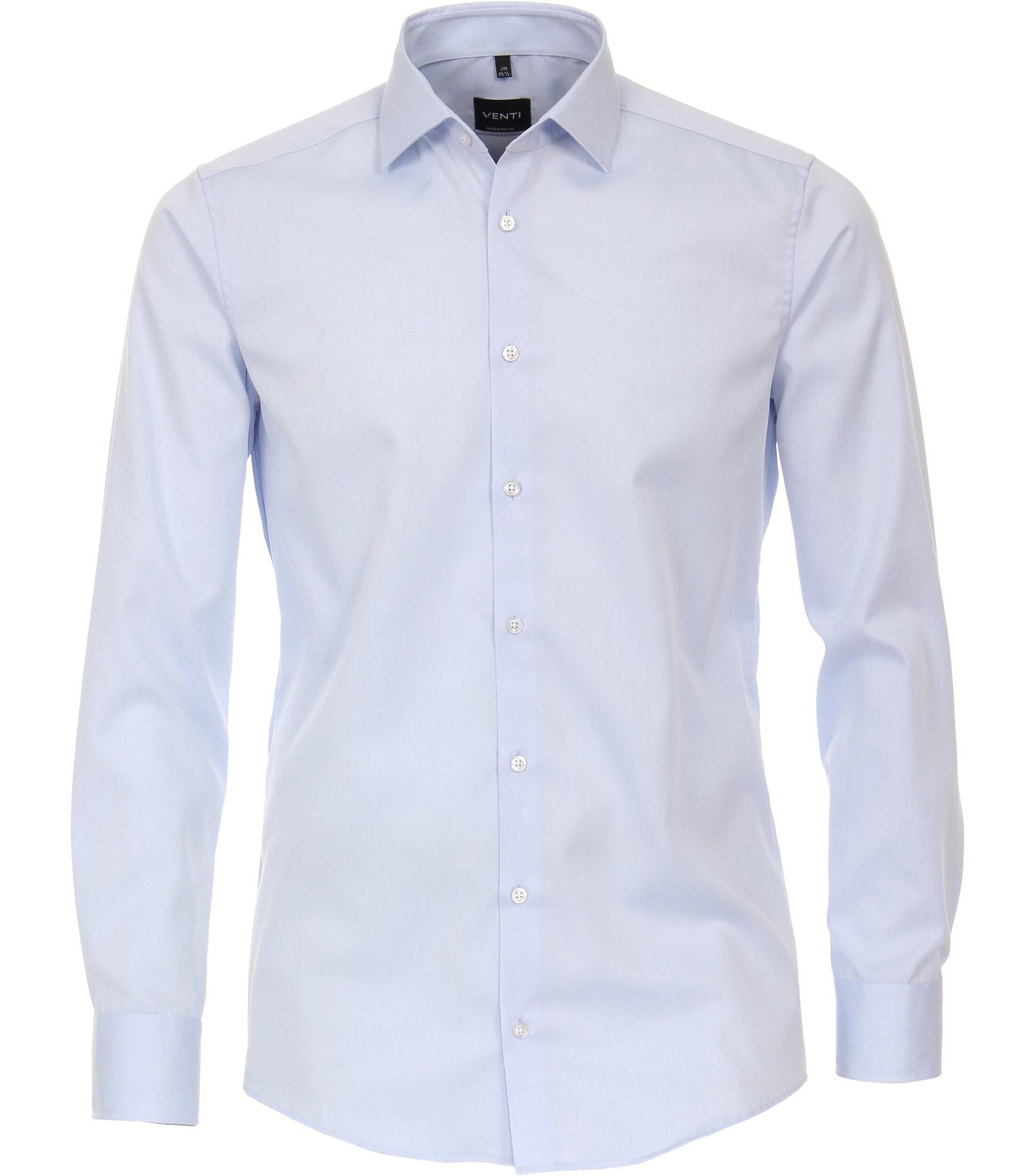 VENTI - Twill Hemd uni 001880 blau - Gr. - 44 von VENTI