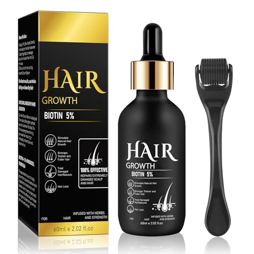 Bartöl Herren Bartwachstum Kit,Bartwuchs Kit,Beard Growth Kit,Haarwachstum Serum,mit Bartroller und Bartwachstum Serum für Männer von VEQENIFY