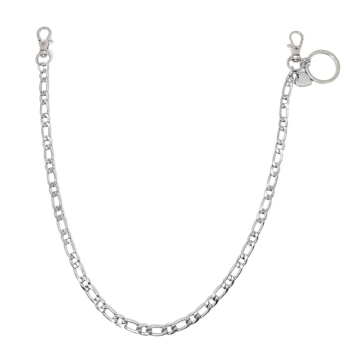 VERAMI Hosenkette zum Aufhängen, Taillenkette, strapazierfähig, 316L-Edelstahl, Schlüsselanhänger, Punk, Geldbörse, Hip-Hop-Schlüsselhalter, Silbernes Herz, Einheitsgröße VERAMI Hosenkette zum Aufhängen, Taillenkette, strapazierfähig, 316L-Edelstahl, Schlüsselanhänger, Punk, Geldbörse, Hip-Hop-Schlüsselhalter, Silbernes Herz, Einheitsgröße von VERAMI