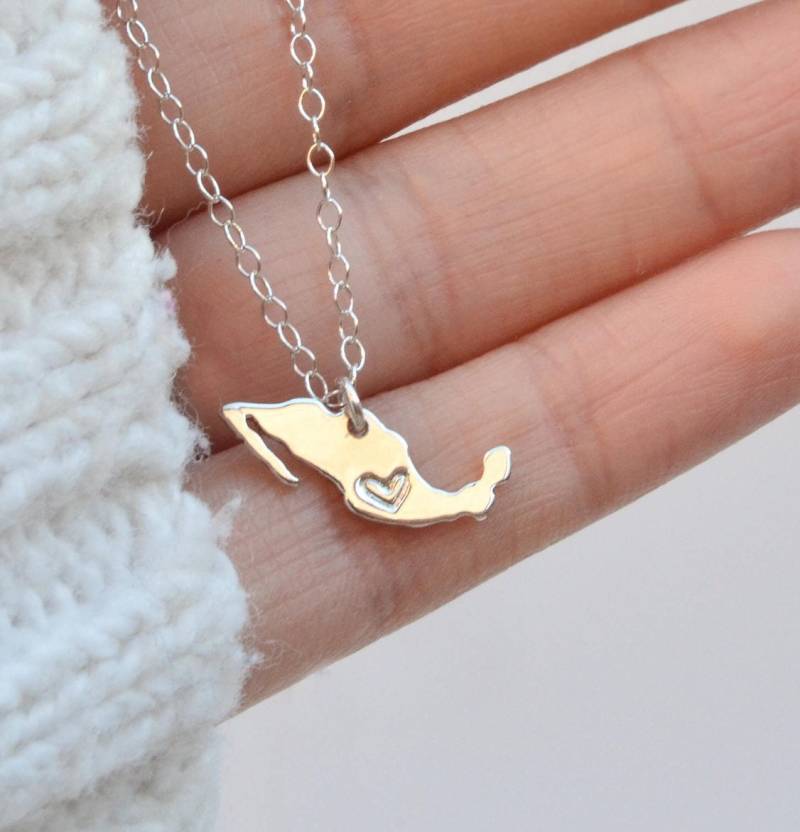 Halsband México, Corazón México Plata Halsband México, Corazón México Plata von VERBENADESIGN