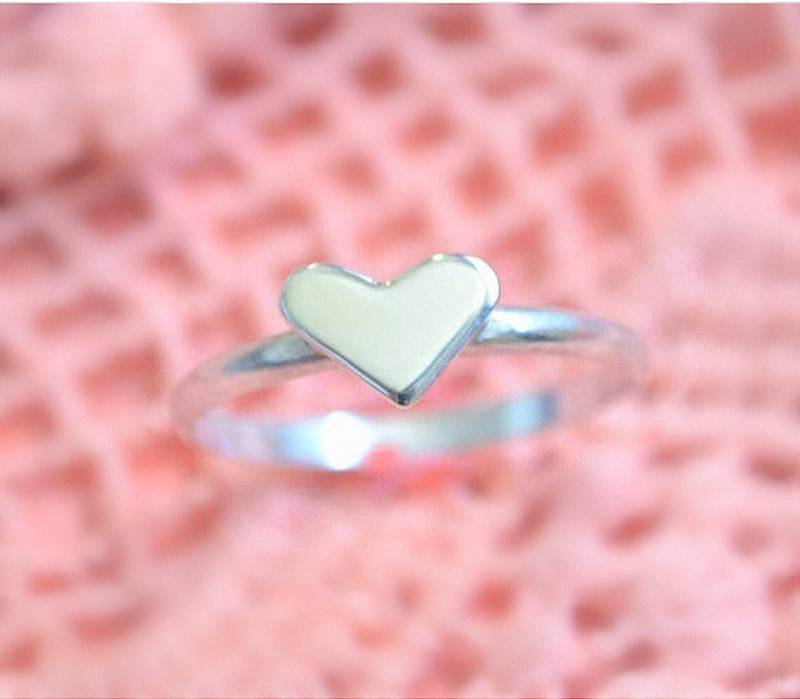 Heart Ring, Kleines Herz, Silberring, Liebesgeschenk Heart Ring, Kleines Herz, Silberring, Liebesgeschenk von VERBENADESIGN