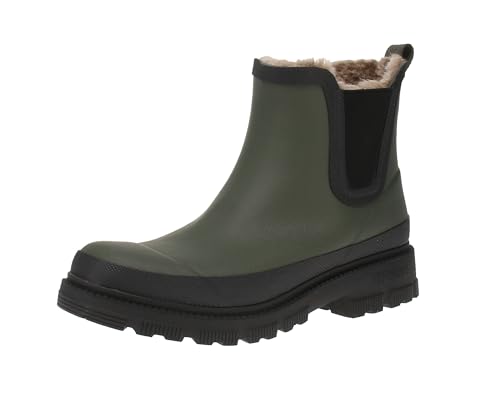 VERBENAS 9302180985 Lua Mate Combi Fur - Damen Chelsea Boots - Kaki-Black, Größe:40 EU von VERBENAS