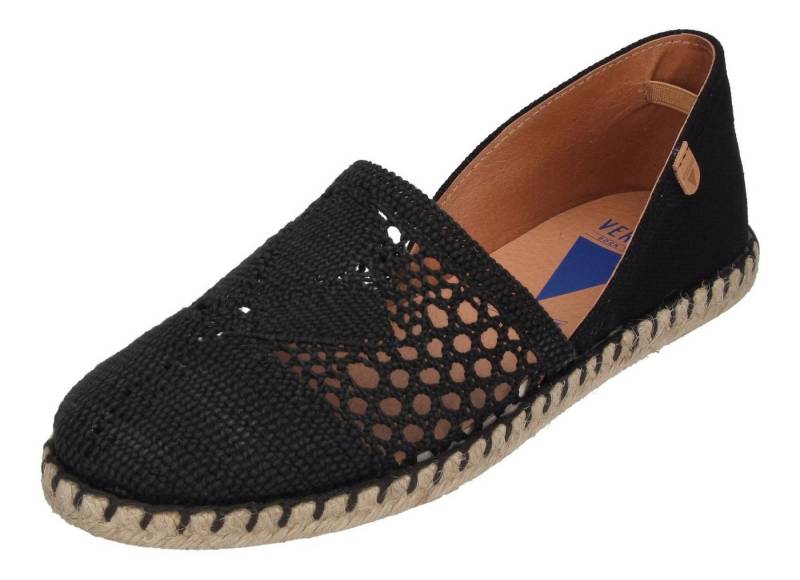 VERBENAS CARMEN CROCHET LINO Espadrille serraje negro von VERBENAS