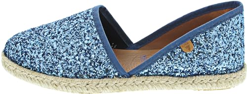 VERBENAS Carmen Glitter Slipper Blau (37) von VERBENAS