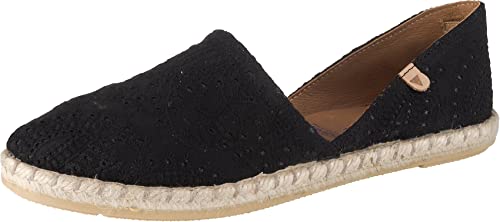 VERBENAS Carmen softe Damen Leder Espadrilles, Slipper Negro, weiche Leder Decksohle, 1242119/36 von VERBENAS