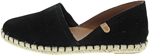 VERBENAS Espadrilles Carmen Serraje Negro - Größe: 37 von VERBENAS