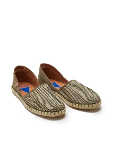 VERBENAS Espadrilles Carmen Lato/Serraje Kaki - Größe: 40 von VERBENAS