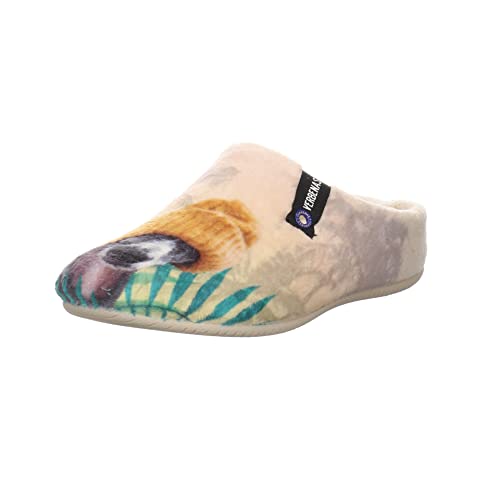 VERBENAS Damen Hausschuhe Slipper York Animal Pelo Hausschuh Textil Gemütlich Puschen Gemustert Hausschuhe York Animal Velo Hund weich gefüttert VERBENAS Damen Hausschuhe Slipper York Animal Pelo Hausschuh Textil Gemütlich Puschen Gemustert Hausschuhe York Animal Velo Hund weich gefüttert von VERBENAS
