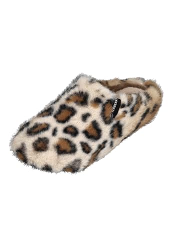 VERBENAS Damen Hausschuhe - YORK FUR LEO caramello, Größe:40 EU von VERBENAS