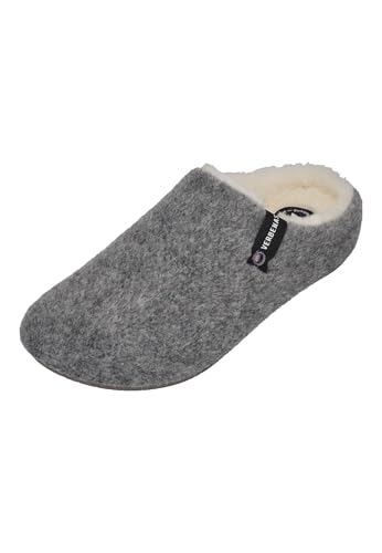 VERBENAS Damen Hausschuhe - YORK PICOS PET - gris, Größe:38 EU von VERBENAS