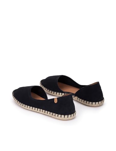 VERBENAS Espadrilles Cruz Serraje Negro - Größe: 37 von VERBENAS