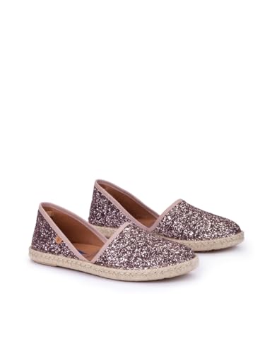 VERBENAS Espadrilles Carmen Glitter Rose - Größe: 41 von VERBENAS