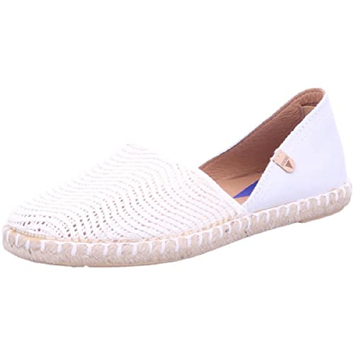 VERBENAS Espadrilles Carmen Lato/Serraje Blanco - Größe: 38 von VERBENAS