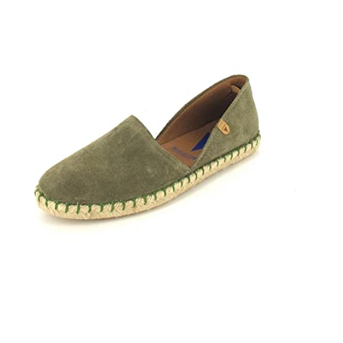 VERBENAS Espadrilles Carmen Serraje Kaki - Größe: 42 von VERBENAS