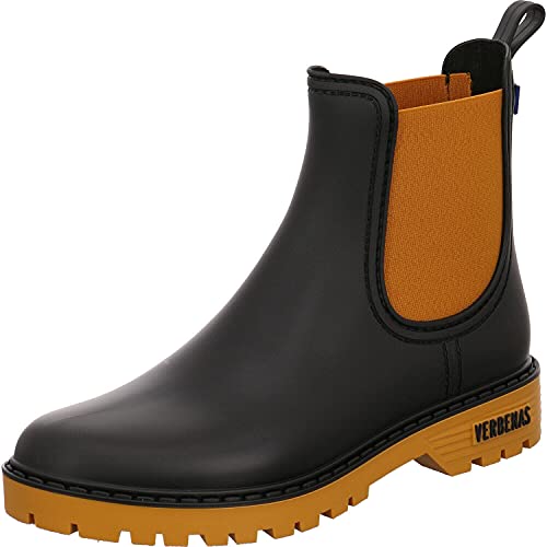 VERBENAS Rain Boots Gaudi Mate Negro-ocre - Größe: 36 von VERBENAS