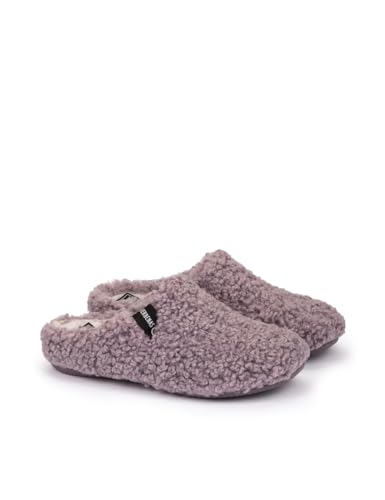 VERBENAS Hausschuhe York Curly Lila - Größe: 39 von VERBENAS