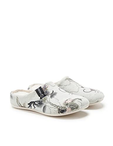 VERBENAS Hausschuhe York Jungle Monkies Celeste - Größe: 36 von VERBENAS