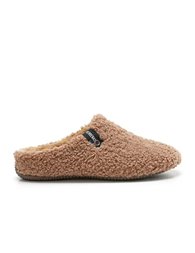 VERBENAS Hausschuhe York Nairobi Camel - Größe: 39 von VERBENAS