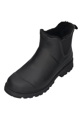 VERBENAS Herren Gummistiefel - LUKA MATE COMBI FUR - black, Größe:44 EU von VERBENAS