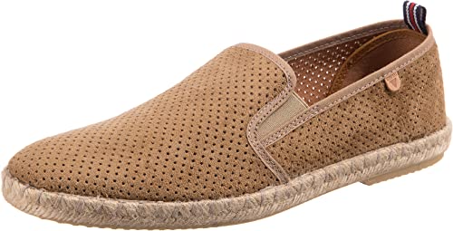 VERBENAS Herren Slipper Schuhe Tom Hole Slipper Textil Freizeit Elegant Slip-Ons Uni Tom Herren Slipper beige von VERBENAS