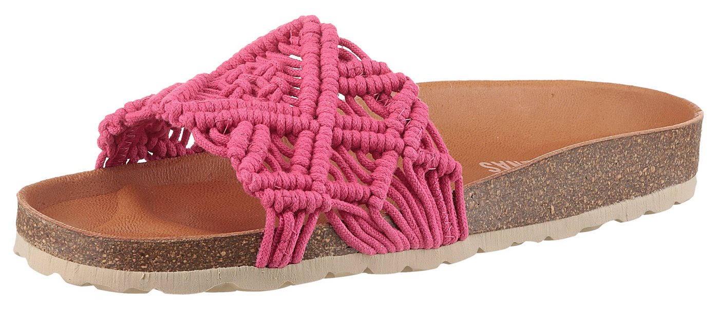 VERBENAS Raga Knots Digital Pantoffel, Sommerschuh, Schlappen, Hausschuh in gehäkeltem Look von VERBENAS