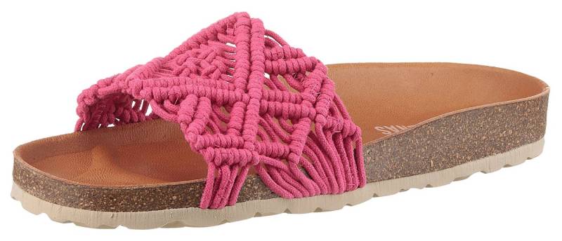 VERBENAS Raga Knots Digital Pantoffel, Sommerschuh, Schlappen, Hausschuh in gehäkeltem Look von VERBENAS