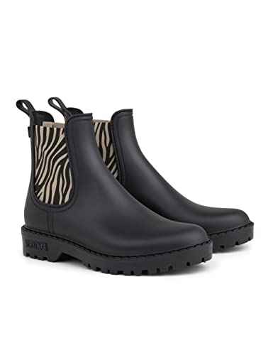 VERBENAS Rain Boots Gaudi Mate Animal Negro-Tigre - Größe: 38 von VERBENAS