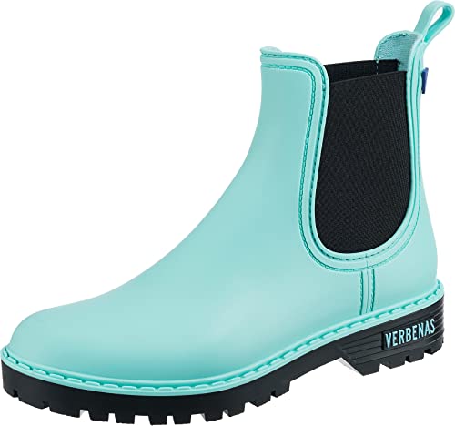 VERBENAS Rain Boots Gaudi Mate Aqua-negro - Größe: 38 von VERBENAS