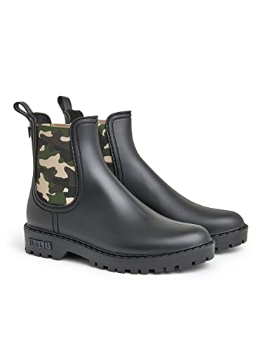 VERBENAS Rain Boots Gaudi Mate Camuflaje Negro/Camuflaje - Größe: 40 von VERBENAS