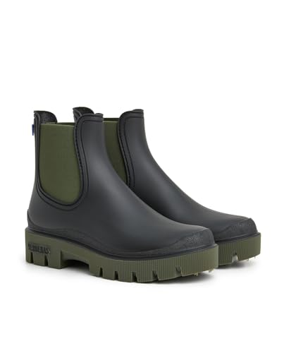 VERBENAS Rain Boots Mae Mate Negro-kaki - Größe: 41 von VERBENAS