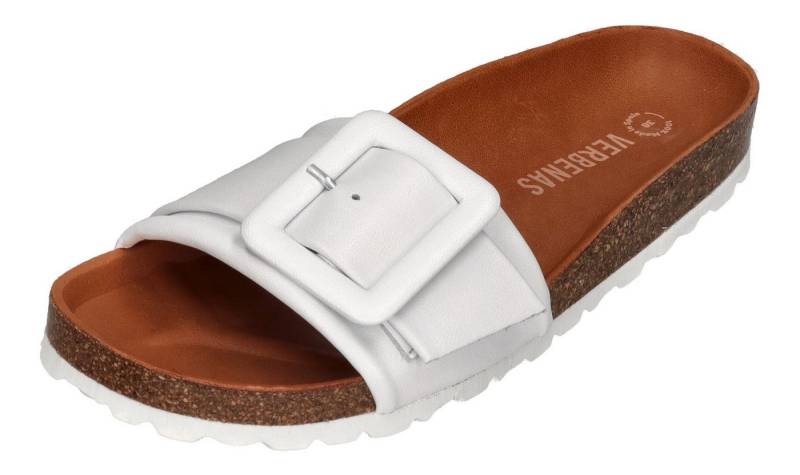 VERBENAS Reiko Ecobrush Pantolette Blanco von VERBENAS