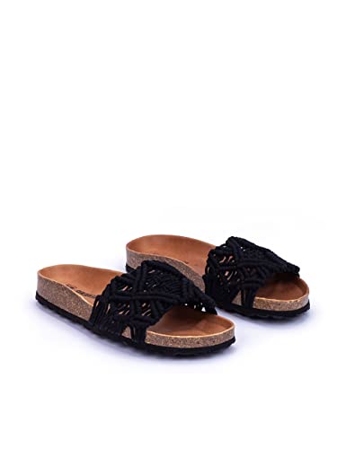 VERBENAS Sandalen Raga Knots Negro - Größe: 39 von VERBENAS