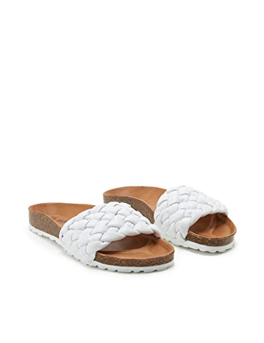 VERBENAS Sandalen Rica Trenza Soft Blanco - Größe: 41 von VERBENAS