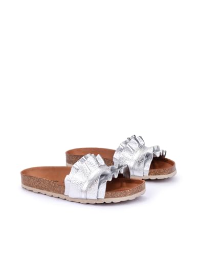 VERBENAS Sandalen Rocío Nucleo Metal Volante Plata - Größe: 40 von VERBENAS